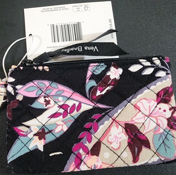 Vera Bradley Women's Cotton Zip Id Case Wallet, Botanical Paisley, One Size - Picture 2 of 6